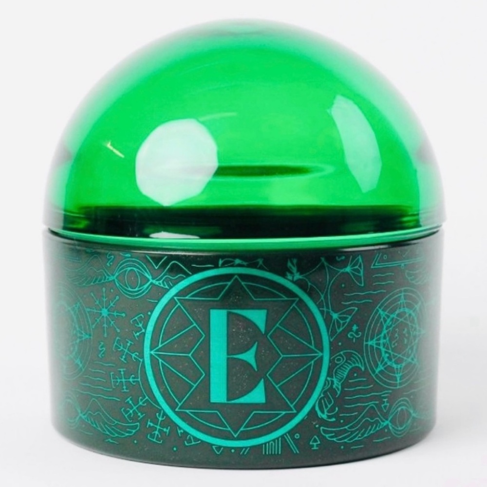 NWT Target Bullseye Playground Wicked Green Elphaba Witch Glass Container